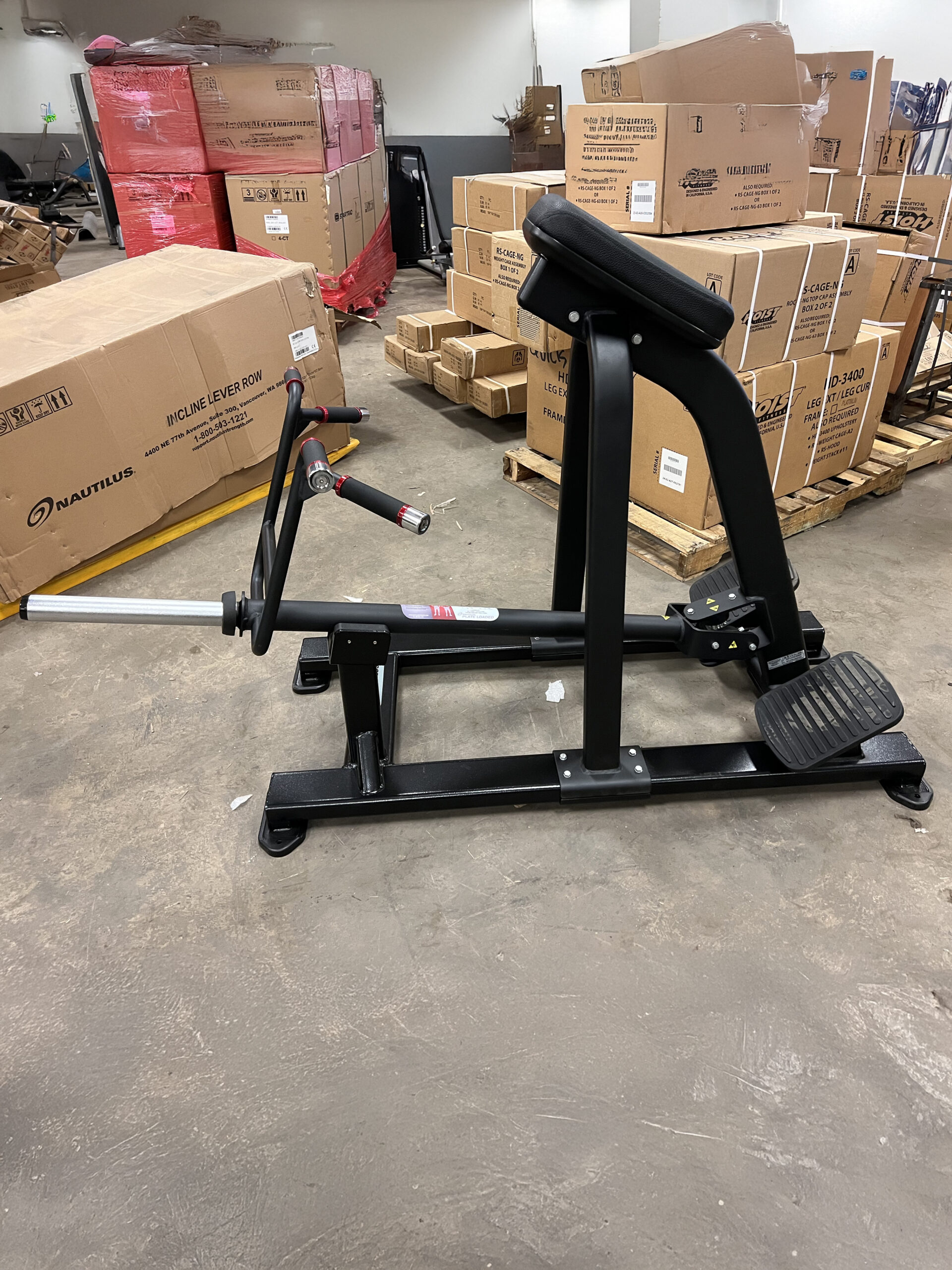 Gym Equipment Machine Placed in a Spacious Warehouse